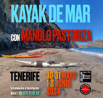 FORMACIÓN DE KAYAK DE MAR EN TENERIFE CON CLUB QAJAQ 30-31 MAYO, 1-2 JUNIO 2024