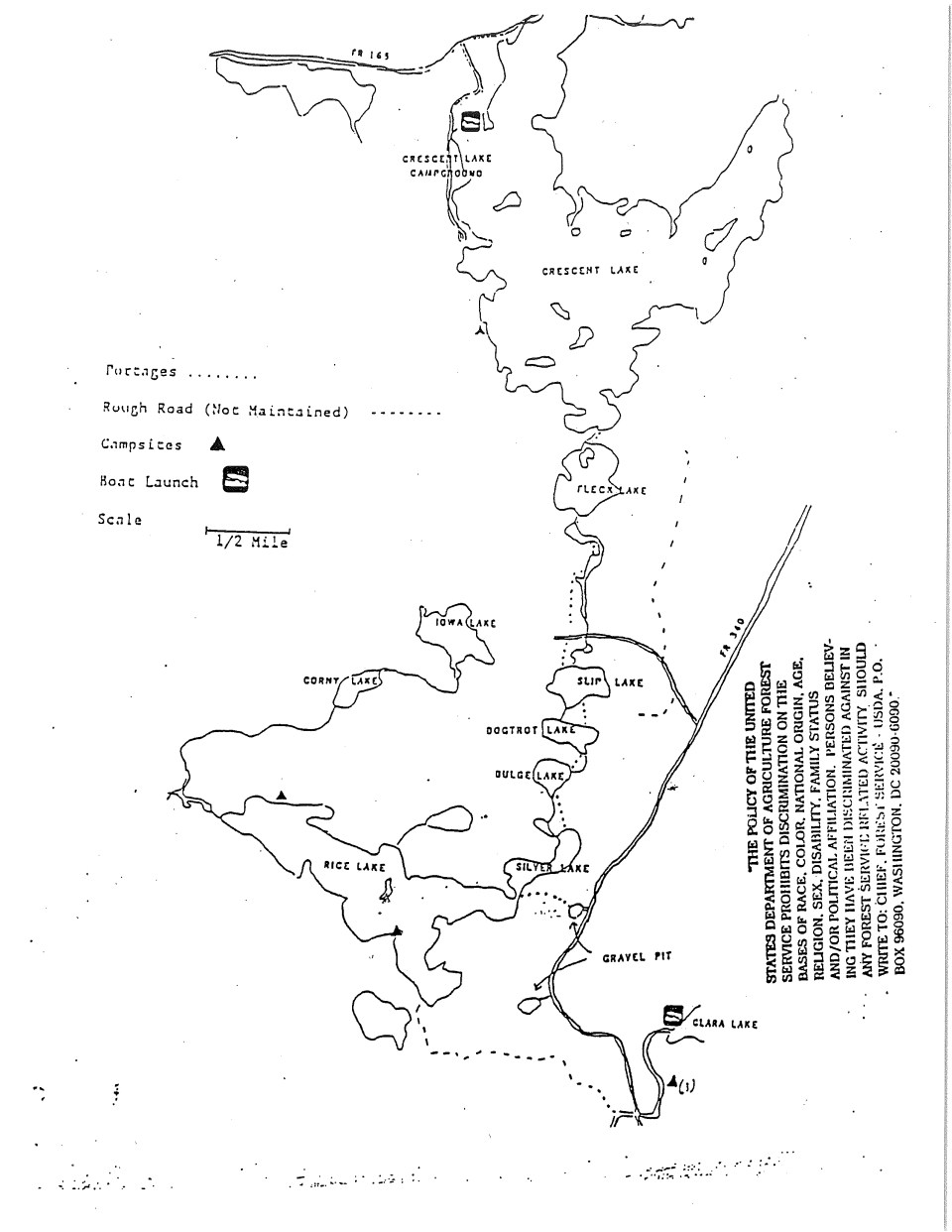 Crescent Lake Canoe Route in Northern Minnesota