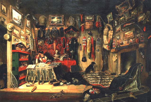 Historic Paddle Art: C. Krieghoff – An Officer`s Room in Montreal