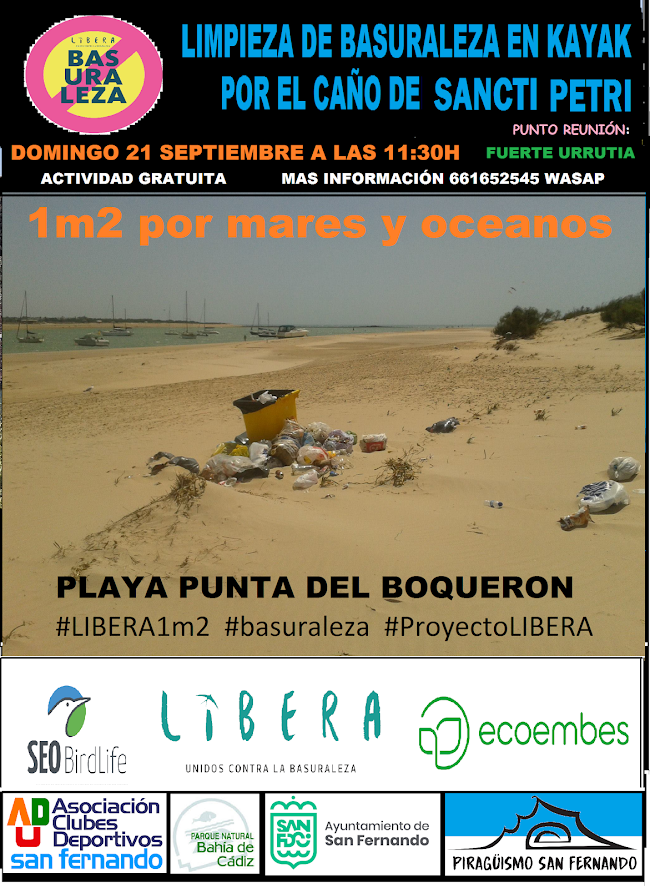 LIMPIEZA DE BASURALEZA: PLAYA PUNTA DEL BOQUERÓN: DOMINGO  21 SEPTIEMBRE 2025