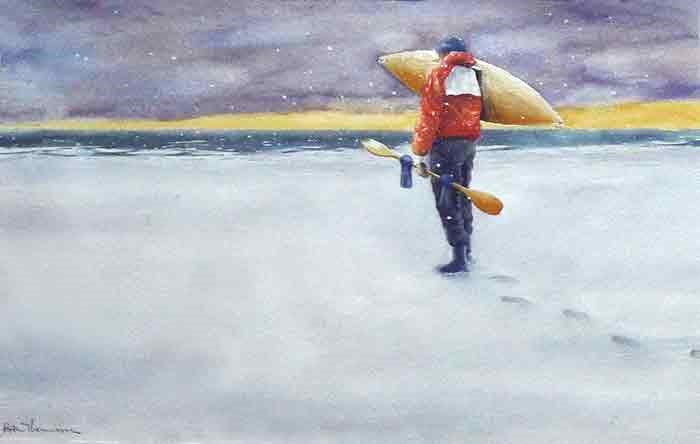 Paddling och kallt vatten