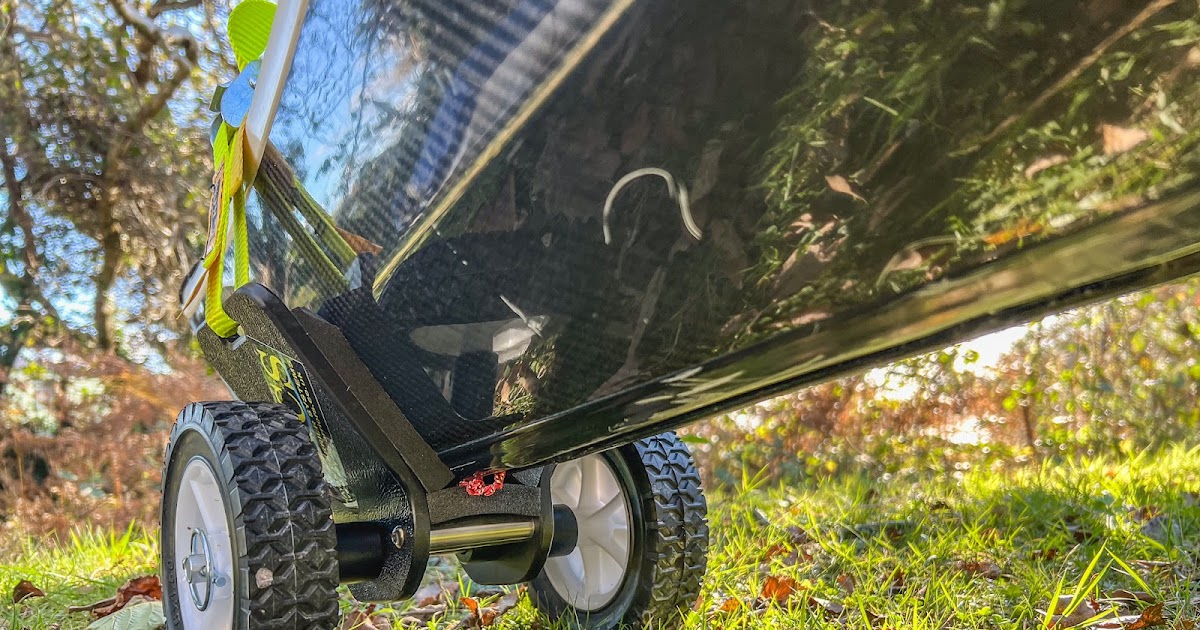 KCS compact day trolley for kayaks with broader sterns (such as the P&H Volan 160,) test and review.