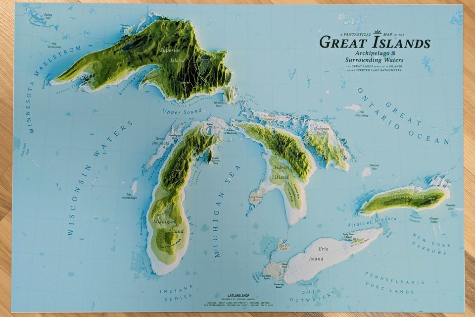 What if the Great Lakes were the Great Islands?