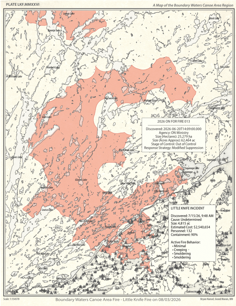 BWCAW Wildfire Maps